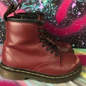 Dr. Martens 1460 cherry red toddler boot US size 8